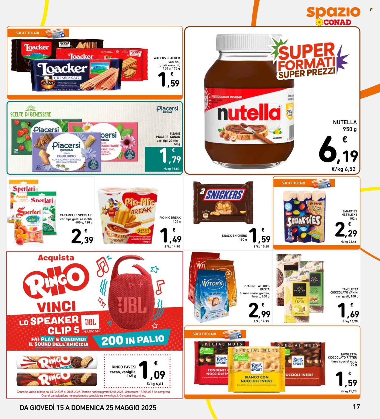 Volantino Spazio Conad - 15/5/2025 - 25/5/2025. Pagina 1