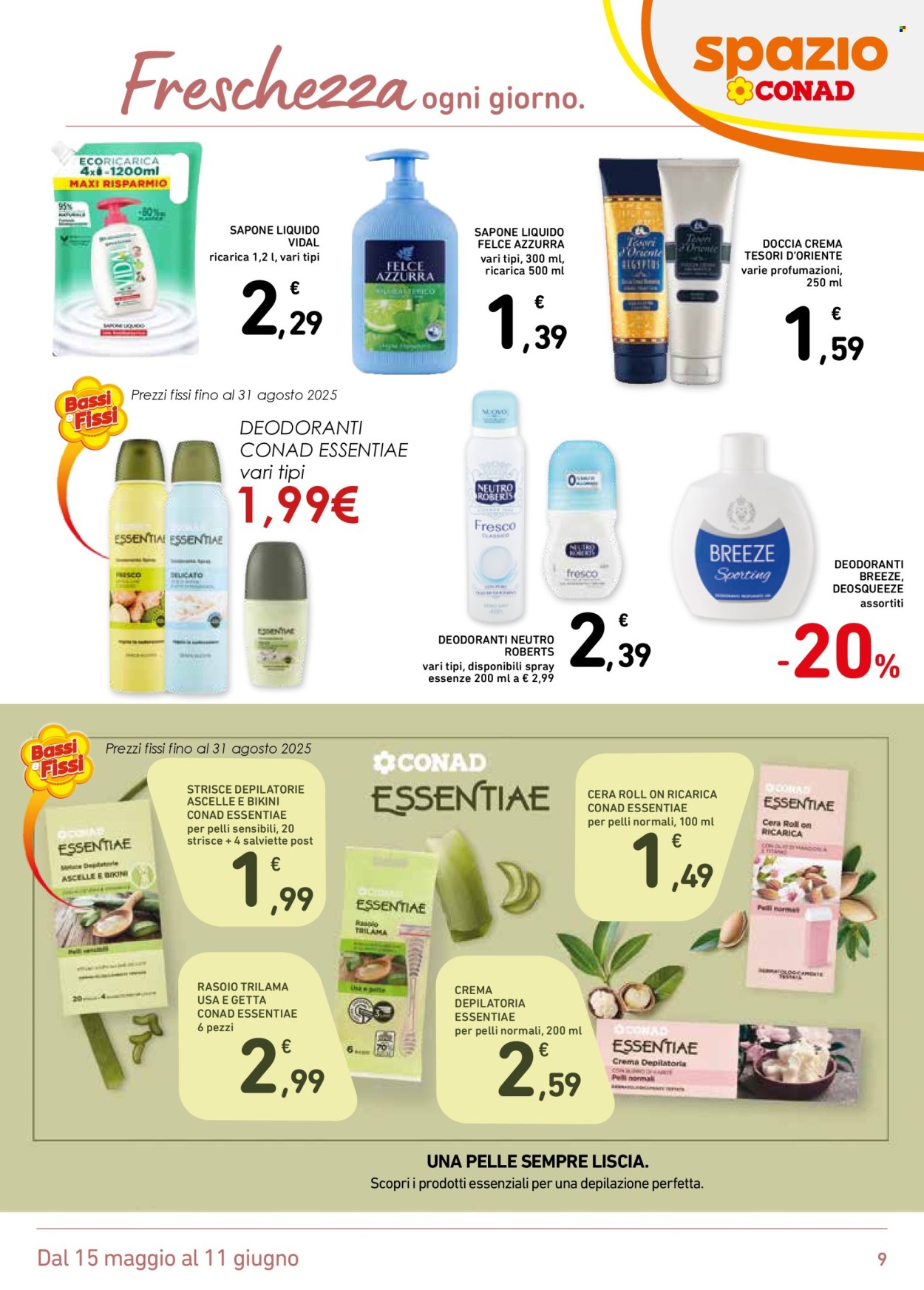 Leták Spazio Conad - 15.5.2025 - 11.6.2025. Strana 9