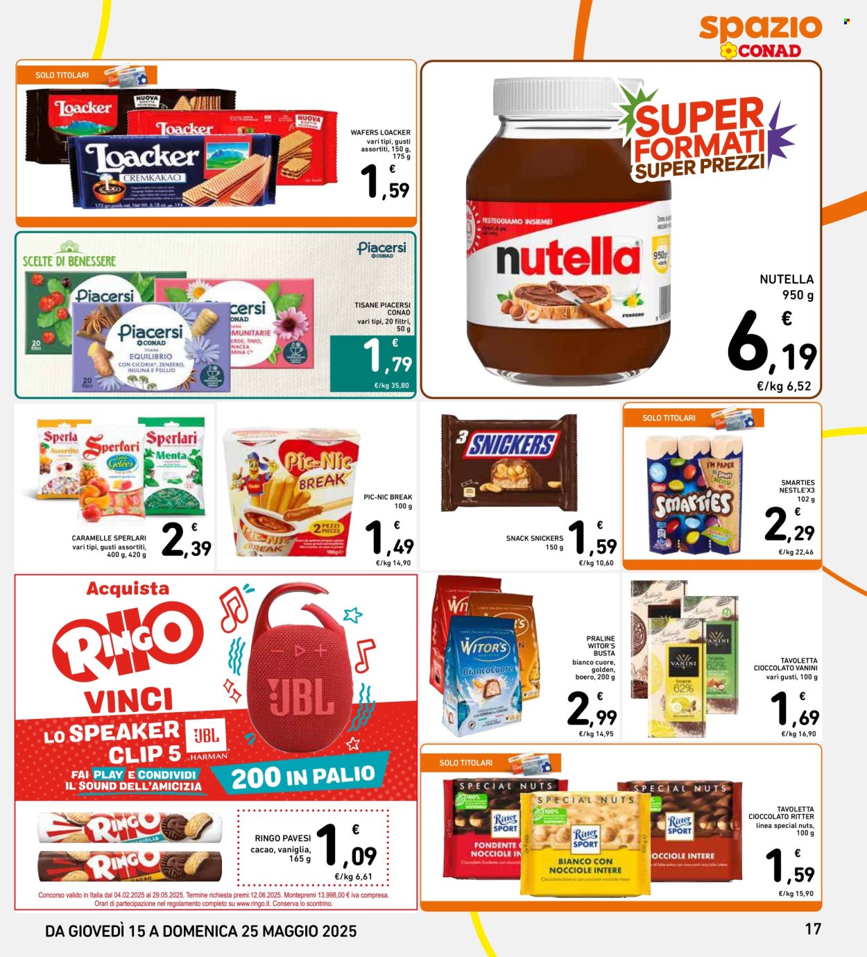 Leták Spazio Conad - 15.5.2025 - 25.5.2025. Strana 17