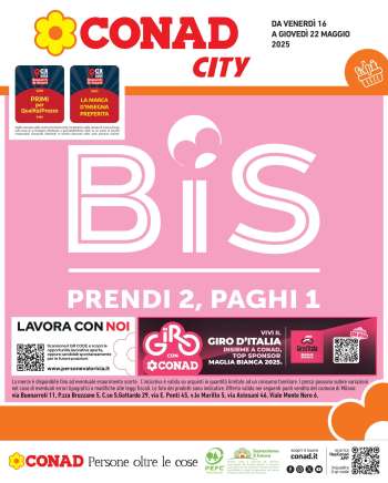 Volantino Conad City - 16/5/2025 - 22/5/2025.