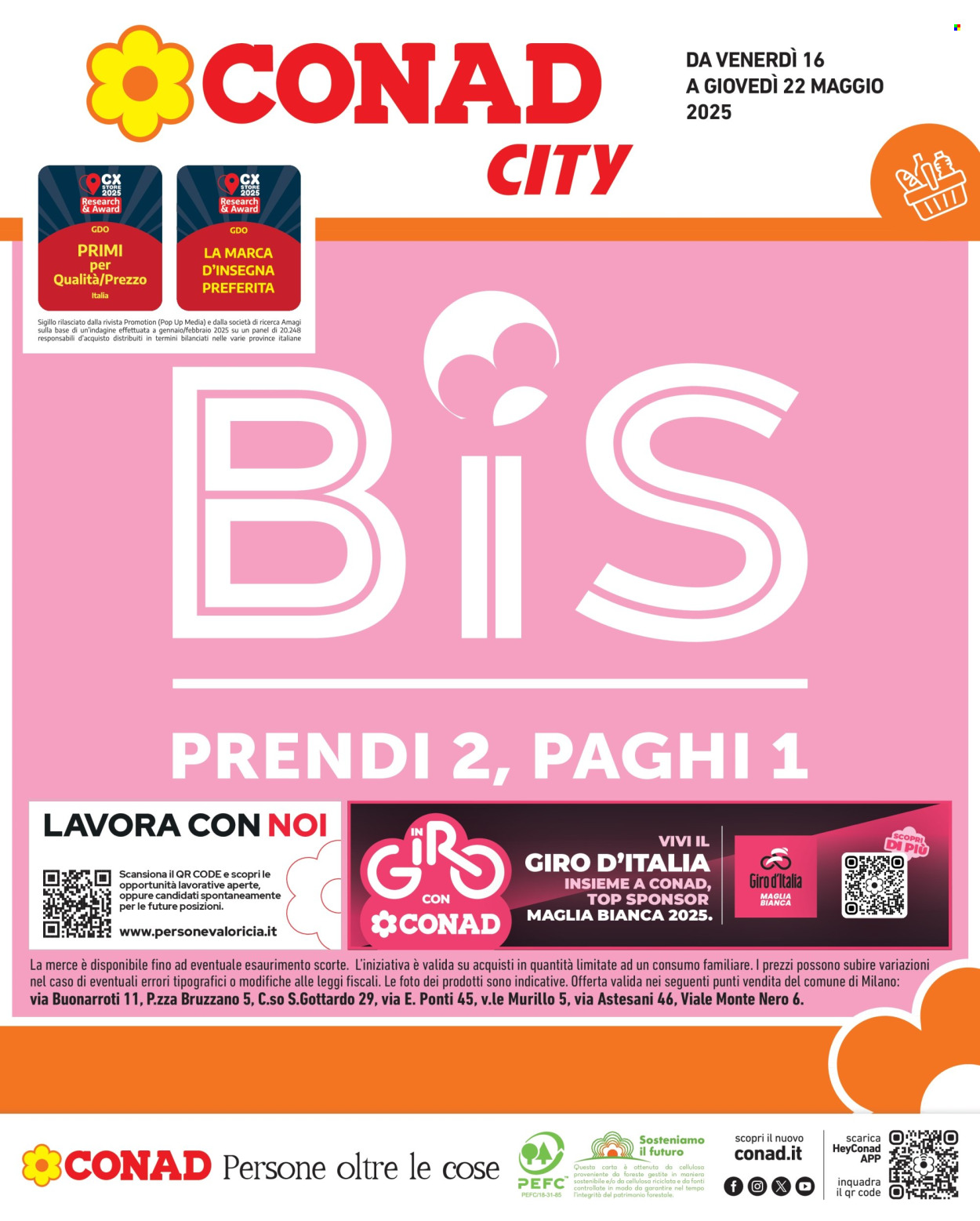 Leták Conad City - 16.5.2025 - 22.5.2025. Strana 1