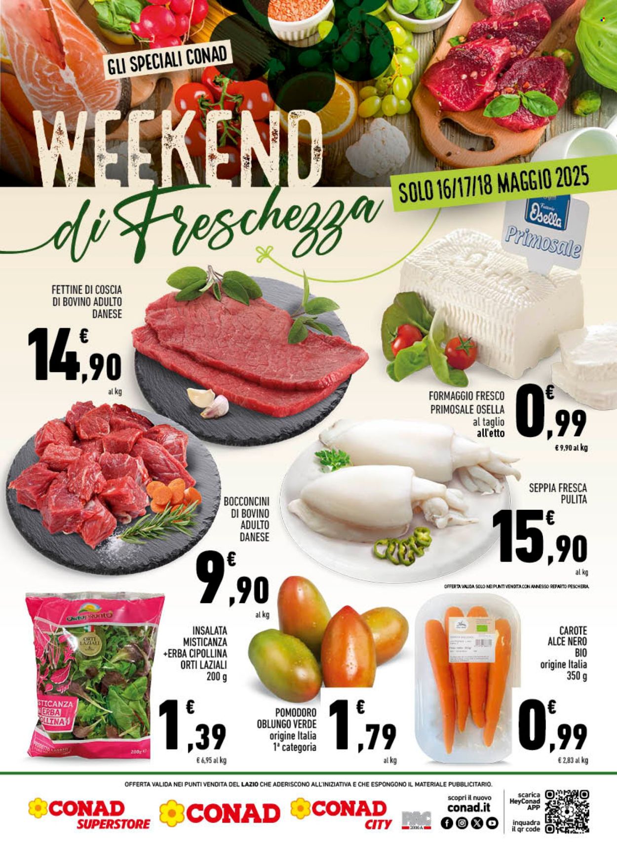 Volantino Conad - 16/5/2025 - 18/5/2025. Pagina 1