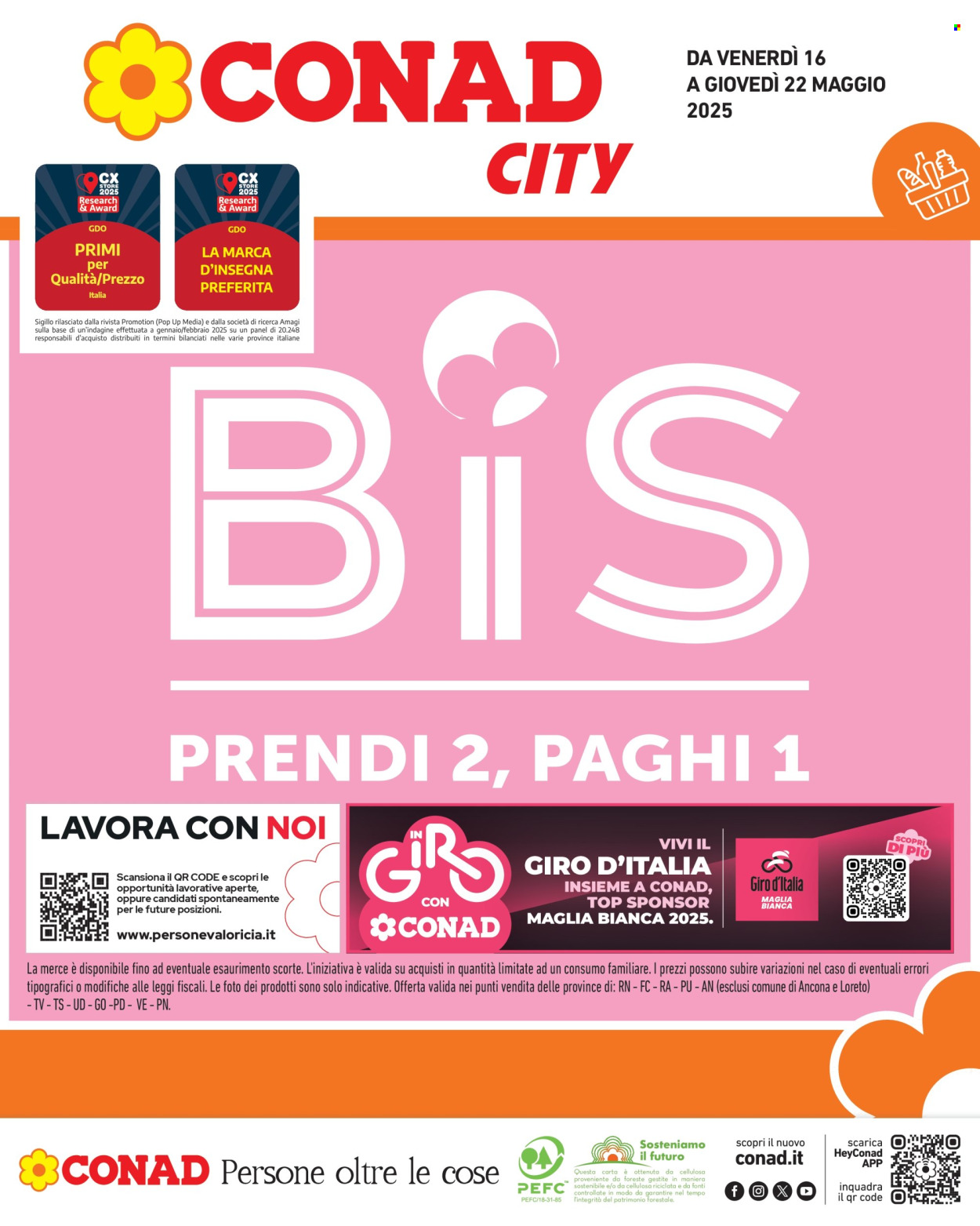 Leták Conad City - 16.5.2025 - 22.5.2025. Strana 1