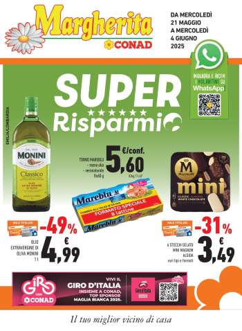 Volantino Margherita Conad - 21/5/2025 - 4/6/2025.