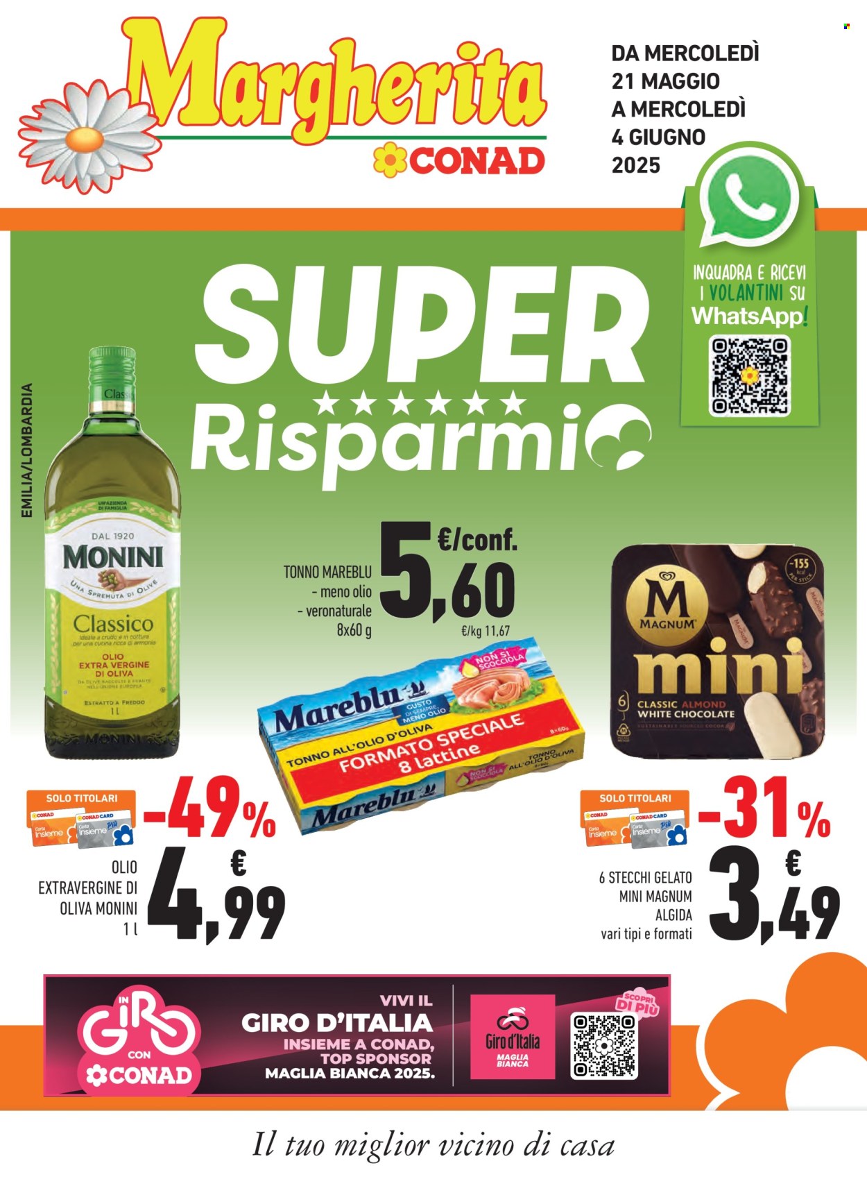 Leták Margherita Conad - 21.5.2025 - 4.6.2025. Strana 1