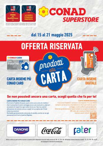 Volantino Conad Superstore - 15/5/2025 - 21/5/2025.