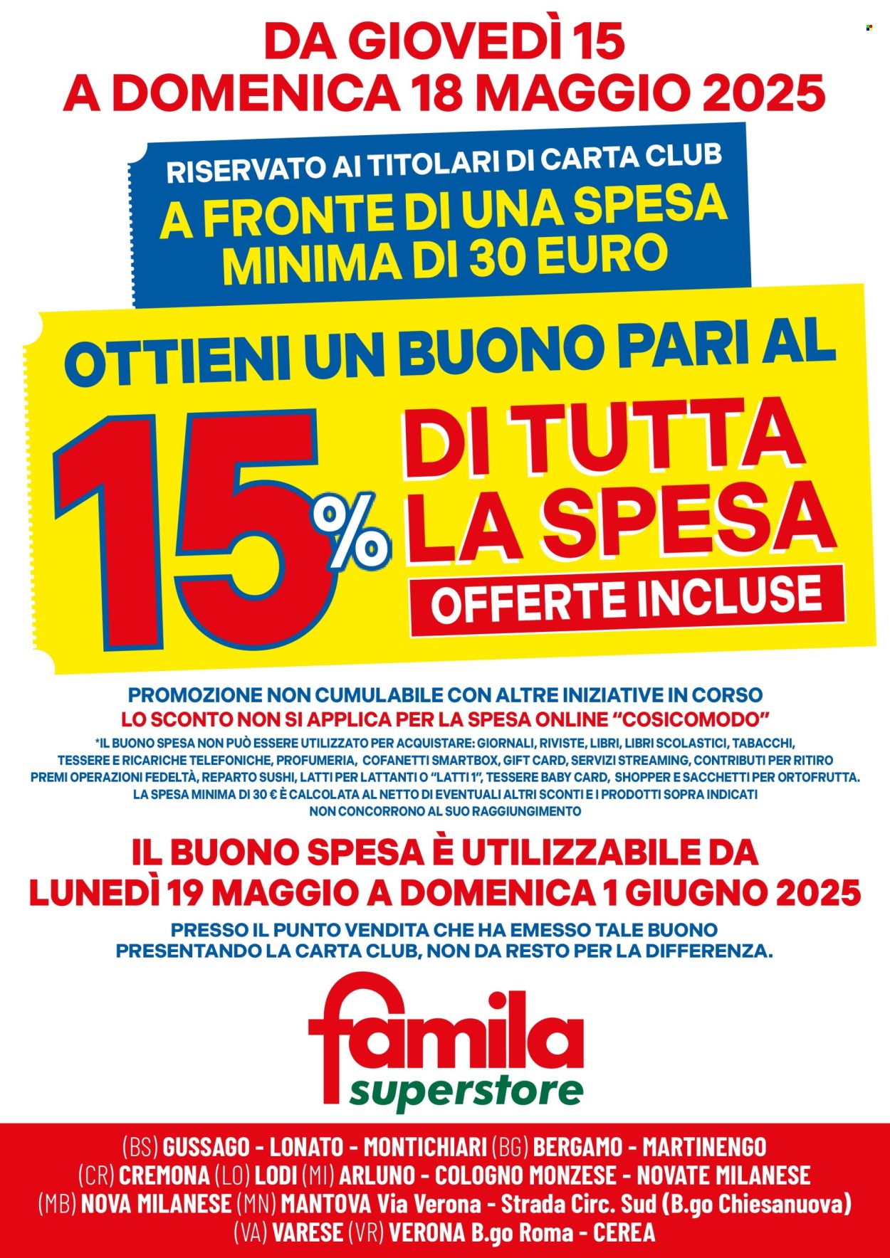 Leták Famila - 15.5.2025 - 18.5.2025. Strana 2