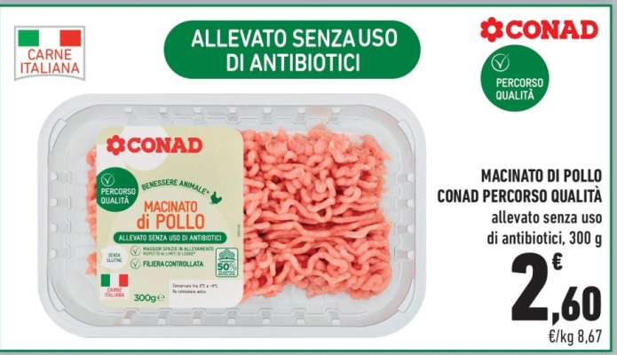 MACINATO DI POLLO CONAD PERCORSO QUALITÀ
