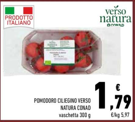 POMODORO CILIEGINO VERSO NATURA CONAD