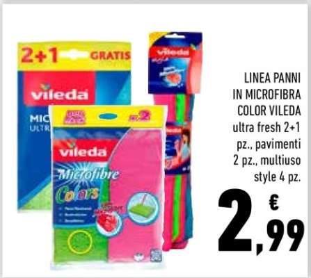 LINEA PANNI IN MICROFIBRA COLOR VILEDA
