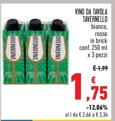 Vino da Tavola Tavernello