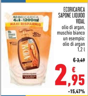 ECORICARICA SAPONE LIQUIDO VIDAL