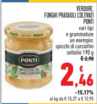 VERDURE, FUNGHI PRATAIOLI COLTIVATI PONTI
