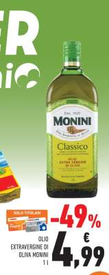 OLIO EXTRAVERGINE DI OLIVA MONINI