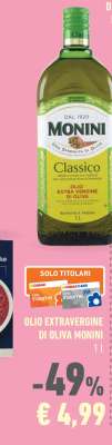 OLIO EXTRAVERGINE DI OLIVA MONINI