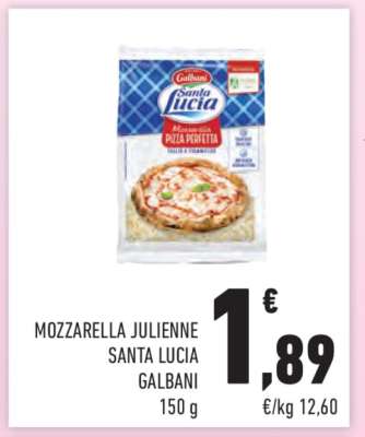 MOZZARELLA JULIENNE SANTA LUCIA GALBANI