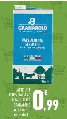 LATTE UHT 100% ITALIANO ALTA QUALITÀ GRANAROLO