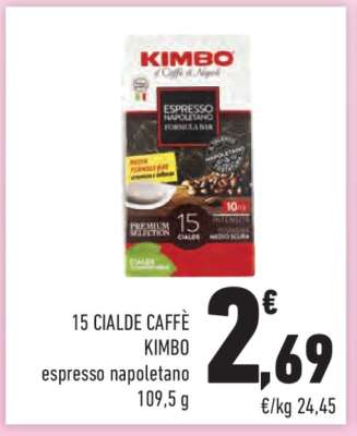 15 CIALDE CAFFÈ KIMBO