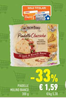 Piadelle Mulino Bianco
