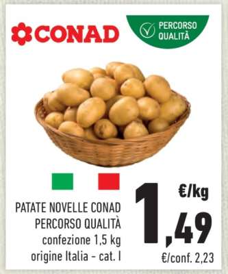 PATATE NOVELLE CONAD PERCORSO QUALITÀ