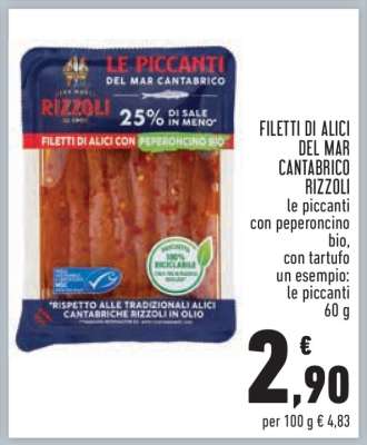 Filetti di Alici del Mar Cantabrico Rizzoli
