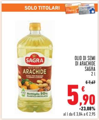 Olio di Semi di Arachide Sagra