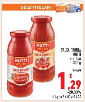 SALSA PRONTA MUTTI