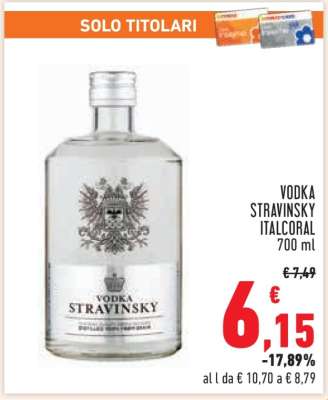 Vodka Stravinsky Italcoral 700 ml
