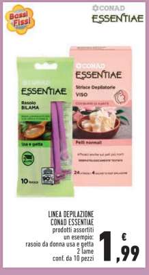 LINEA DEPILAZIONE CONAD ESSENTIAE