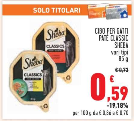 Cibo per gatti Paté Classic Sheba
