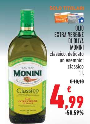 Olio Extra Vergine di Oliva Monini