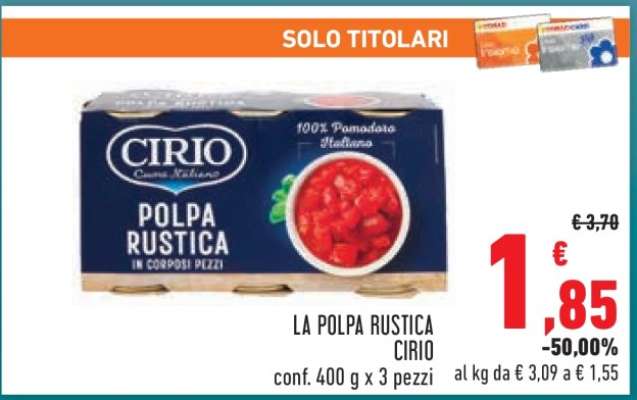 LA POLPA RUSTICA CIRIO