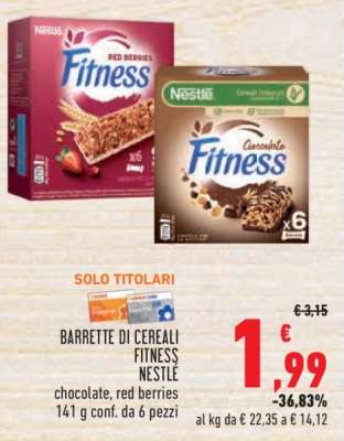 BARRETTE DI CEREALI FITNESS NESTLÉ