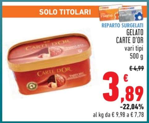 Gelato Carte D'Or
