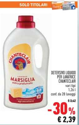 DETERSIVO LIQUIDO PER LAVATRICE CHANTECLAIR