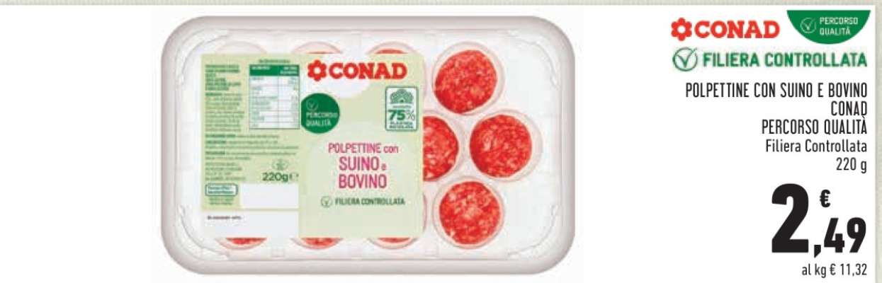 POLPETTINE CON SUINO E BOVINO