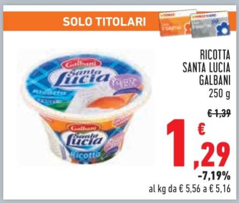 RICOTTA SANTA LUCIA GALBANI 250 g