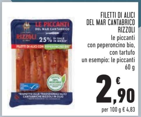 Filetti di Alici del Mar Cantabrico Rizzoli