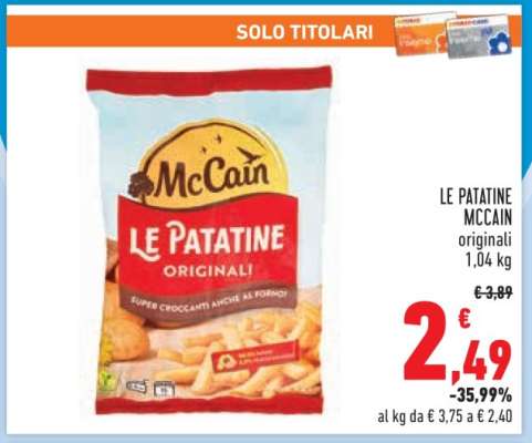 LE PATATINE MCCAIN
