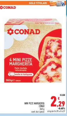 MINI PIZZE MARGHERITA