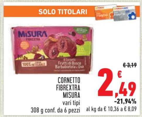 CORNETTO FIBREXTRA MISURA