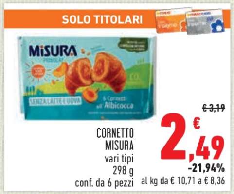 CORNETTO MISURA