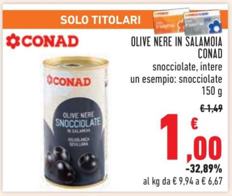 Olive Nere in Salamoia Conad