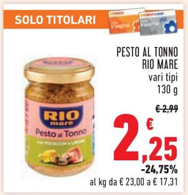 Pesto al Tonno Rio Mare