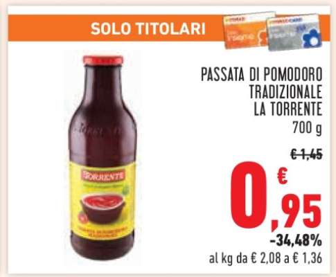 Passata di Pomodoro Tradizionale La Torrente