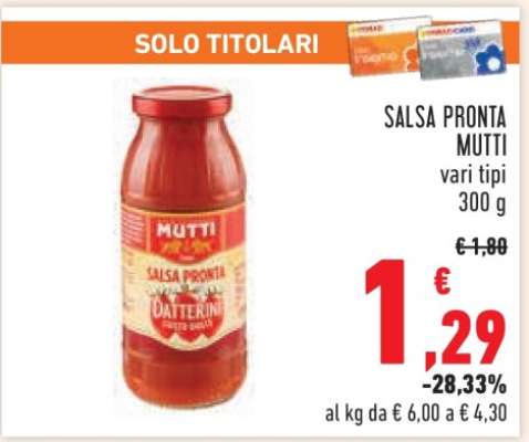SALSA PRONTA MUTTI