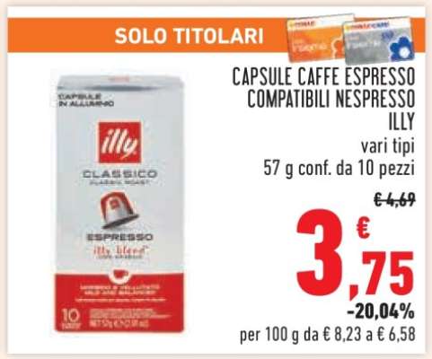 Capsule Caffè Espresso Compatibili Nespresso Illy