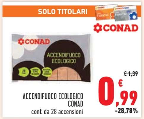 ACCENDIFUOCO ECOLOGICO CONAD