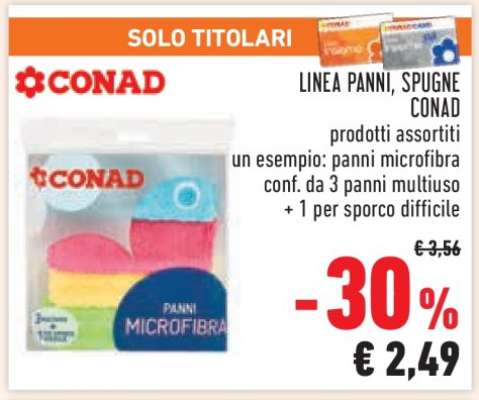 CONAD LINEA PANNI, SPUGNE