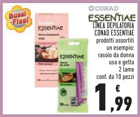 CONAD ESSENTIAE LINEA DEPILATORIA